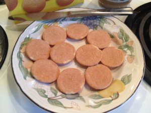 nilla wafers on a plate