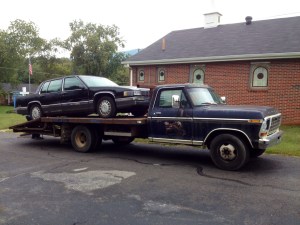 Loaded and ready to leave.