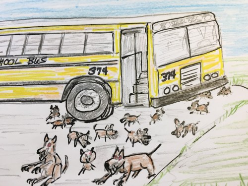 My rendition of this morning's horror.